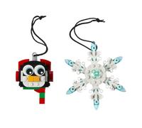 Lego Adorno de pingüino y copo de nieve (40572) Decoración navideña Vacaciones 2022