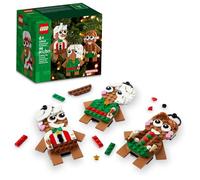 LEGO Adornos de pan de jengibre, juego de construcción de adornos para árbol de Navidad para niños, niños y niñas, a partir de 6 años, 3 decoraciones de pan de jengibre para árbol y hogar, ideas de