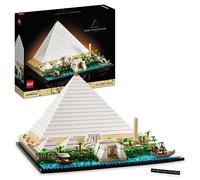 LEGO Architecture Gran Pirámide de Guiza, Maqueta para Construir de Egipto, Manualidades de Monumentos y Decoración del Hogar, Regalos para Adultos, Hombres y Mujeres 21058