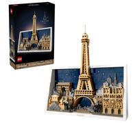 LEGO Architecture París: Ciudad del Amor - Maqueta 3D de Miniatura para Adultos - Decoración de Pared para el Hogar con Iconos Parisinos Inc. Torre Eiffel y Notre Dame - Regalo para Viajeros 21064