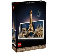 LEGO Architecture París: Ciudad del Amor - Maqueta 3D de Miniatura para Adultos - Decoración de Pared para el Hogar con Iconos Parisinos Inc. Torre Eiffel y Notre Dame - Regalo para Viajeros 21064