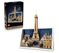 LEGO Architecture París: Ciudad del Amor - Maqueta 3D de Miniatura para Adultos - Decoración de Pared para el Hogar con Iconos Parisinos Inc. Torre Eiffel y Notre Dame - Regalo para Viajeros 21064