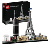 LEGO Architecture París, Set de Construcción Creativa, Torre Eiffel, El Louvre, Maqueta Coleccionable de Monumentos, Pieza Decorativa para el Hogar y Oficina, Regalo para Hombres y Mujeres 21044