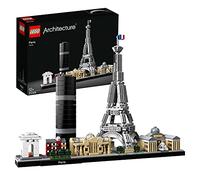 LEGO Architecture París, Set de Construcción Creativa, Torre Eiffel, El Louvre, Maqueta Coleccionable de Monumentos, Pieza Decorativa para el Hogar y Oficina, Regalo para Hombres y Mujeres 21044