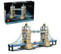 LEGO Architecture Puente de la Torre - Kit de Construcción para Adultos de Maquetas en Miniatura - Decoración para Estantería con Río Támesis y Autobús de Londres - Regalo para Viajeros - 21067