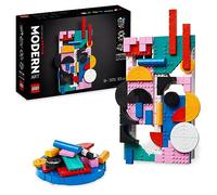 LEGO Art Arte Moderno, Lienzo Mural Abstracto y Colorido, Decoración para Salón o Dormitorio, Actividad Creativa de Manualidades para Adultos y Adolescentes, Regalo para Mujeres y Hombres 31210