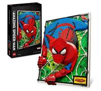 LEGO Art El Increíble Spider-Man Set Mural 3D, Póster de Lienzo para Construir, Decoración de Súperhéroe para el Hogar, Actividad Creativa, Regalo de Cómic para Adolescentes y Adultos 31209