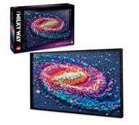 LEGO Art Galaxia Vía Láctea Arte Mural y Decoración de Pared para el Salón y Hogar, Regalo Creativo de Astronomía para Hombres y Mujeres, Maqueta para Adultos, Póster 3D 31212