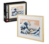 LEGO ART Hokusai: La Gran Ola, Cuadro en 3D, Arte Japonés, Manualidades para Adultos, Decoración para Casa y Oficina, Kit de Maquetas, regalo para Mujeres y Hombres 31208