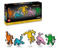 LEGO Art Keith Haring: Figuras Danzantes - Decoración de Pared para el Hogar - Colorido Accesorio de Escritorio para Oficina - Kit de Maquetas para Adultos - Regalo para Mujeres y Hombres 31216