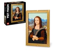 LEGO Art Mona Lisa Cuadro Famoso de Leonardo da Vinci, Decoración del Hogar para Salón y Dormitorio, Maqueta de Construcción para Adultos, Regalo para Hombres Mujeres Artistas y Amantes del Arte 31213