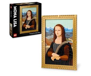 LEGO Art Mona Lisa Cuadro Famoso de Leonardo da Vinci, Decoración del Hogar para Salón y Dormitorio, Maqueta de Construcción para Adultos, Regalo para Hombres Mujeres Artistas y Amantes del Arte 31213