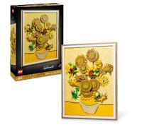 LEGO Art Vincent van Gogh: Los Girasoles, Maqueta 3D para Construir para Adultos de Obra de Arte, Flores Artificiales y Decoración del Hogar, Construcción Creativa, Regalo para Mujeres y Hombres 31215