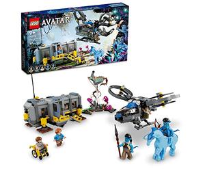 LEGO Avatar Floating Mountains Site 26 y RDA Samson 75573 - Helicóptero de juguete con 5 minifiguras y figura de animal Direhorse, juego inspirado en la película, idea de regalo para niños a partir de