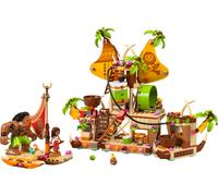 LEGO | Disney Vaiana 2 Barcaza de los Kakamora - Barco de Juguete con Tesoro Para Niñas y Niños de 7+ Años - Mini Muñeca de Vaiana y Figura de Maui - Regalo de Cumpleaños Coleccionable para Fans 43258