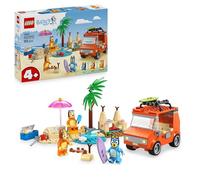 LEGO Set Bluey Excursión Playa – 3 minifiguras (Bingo, Chilli), 2 tablas, coche – 4+ años