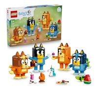 LEGO Bluey Familia de Bluey para Construir - Juego Educativo con 4 Figuras con Expresiones Que Cambian y Accesorios - Juguete Montessori - Regalo de Cumpleaños para Niñas y Niños de 5+ Años - 11217