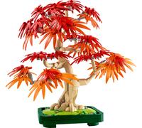 LEGO Botanical Bonsái de Arce Rojo Japonés - Planta Artificial con Hojas Rojas y Naranjas en Maceta - Maqueta para Construir para Adultos - Regalo de Decoración del Hogar para Mujeres y Hombres 10348