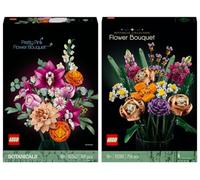 LEGO Botanical Collection 10342 - Hermoso ramo rosa (con ramo 10280)