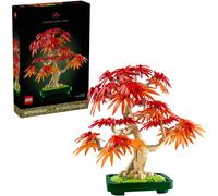 LEGO Botanical Bonsái de Arce Rojo Japonés - Planta Artificial con Hojas Rojas y Naranjas en Maceta - Maqueta para Construir para Adultos - Regalo de Decoración del Hogar para Mujeres y Hombres 10348
