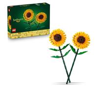 LEGO Botanicals Girasoles Kit de Maqueta de Flores Artificiales Amarillas - Accesorio de Dormitorio y Decoración Floral para el Hogar - Regalo para Niñas, Niños de 8+ Años y Adolescentes 40524