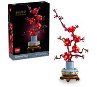 LEGO Botanicals Plum Blossom Set For Adults - Artificial Flowers for Indoor Incl. a Buildable Flowerpot - Home Office Decor Display Piece - DIY Gift for Women and Men - 10369