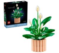 LEGO Botanicals Lirio de la Paz - Planta de Interior con Maceta Artificial - Decoración del Salón y Dormitorio - Maqueta para Adultos con Flor y Capullos Blancos - Idea de Regalo para Mujeres - 11504