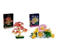 LEGO Botanicals Lote Bonsái y Flores: Incluye Bonsái de Arce Rojo (10348) y Ramillete Rayos de Sol (10347) - Plantas y Flores Artificiales - Regalo para Adultos
