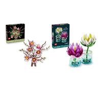 LEGO Botanicals Lote Elegante: Incluye Nenúfares Artificiales (11511) y Ramas de Magnolia (11510) - Flores Artificiales - Decoración del Hogar - Regalo para Mujeres y Adultos