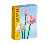LEGO Botanicals Lotus Flowers - Faux Flower Bouquet Building Set for 8+ Year Old Girls and Teens - Bedroom Decoration or Desk Decor - DIY Birthday Gift Idea - 40647
