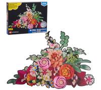 Lego Botanicals Pink Bouquet Puzzle, Puzzle de Piezas troqueladas | 996 piezas, 85 x 60 cm, póster, regalo para fans de LEGO, para niños y adultos, edades 9+