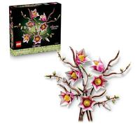 LEGO Botanicals Ramas de Magnolia - Maqueta para Adultos de Ramo de Flores Artificiales - 5 Magnolias para la Decoración Floral del Salón o Dormitorio - Regalo para Mujeres - 11510