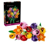 Lego Botanicals Ramo de Tulipanes - Kit de Maquetas para Adultos de Flores Artificiales - Centro de Mesa Decorativo para Salón con 14 Tulipanes en 5 Colores - Regalo para Mujeres - 11501