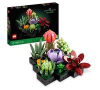 LEGO Botanicals Suculentas Maqueta de 9 Plantas Artificiales para Construir - Decoración para Casa - Manualidades para Adultos - Kit de Ramo de Flores - Regalo para Mujeres y Hombres 10309
