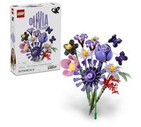 LEGO Botanicals y Editions Ramo de Flores de Olivia Rodrigo - 11 Flores Artificiales Moradas Inc. Rosas y Margaritas - Decoración del Dormitorio - Regalo para Niñas, Niños y Fans de 9+ Años - 11507