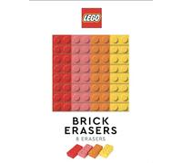 LEGO BRICK ERASERS (PACK OF 8): (Multicolor)