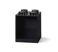 LEGO Brick Shelf 4 Knobs, in Black