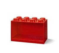 LEGO Brick Shelf 8 Knobs, in Red