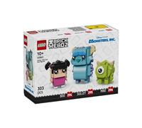 LEGO BrickHeadz 40861 Figuras de Sulley, Mike y Boo, Disney Pixar Monsters, Inc., 303 Piezas, para Niños de 10 Años