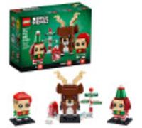 LEGO BrickHeadz Christmas Reindeer, Elf, and Elfie 40353 Holiday Building Kit (281 Pieces)