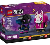 LEGO BrickHeadz™ Fortnite® Drift & Raven 40884, Juguete de Construcción, 280 Piezas, para Mayores de 10 Años