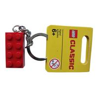 LEGO Bricks - Llavero con ladrillo Bricks (2 x 4 pivotes), Color Rojo