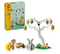 LEGO Búsqueda de Huevos de Pascua del Conejo y el Pollito 40808 | Juguetes para niñas de 8+ años, figuras de conejo y pájaro, manualidades de Pascua, regalo de Semana Santa, 140 piezas