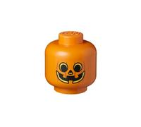 Lego Storage Head "Pumpkin" Small Naranja Negro
