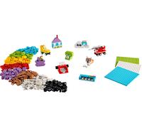 LEGO Classic Caja Creativa para Construir y Jugar con Ladrillos de Colores, Casa, Perro, Camión de Bomberos, Teclado, Nubes, Arcoíris y Más Juguetes, Manualidades para Niños y Niñas de 5+ Años 11044