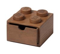 LEGO Cajón de madera de 4 espigas (roble oscuro)