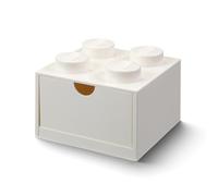 LEGO Cajón de escritorio de 4 espigas (blanco)