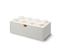 LEGO- Cajón de Escritorio 8 espigas, Blanco, Color, grande (Room Copenhagen 40211735)
