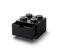 LEGO Cajón de escritorio de 4 espigas (negro)