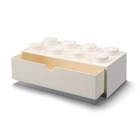 LEGO- Cajón de Escritorio 8 espigas, Blanco, Color, grande (Room Copenhagen 40211735)